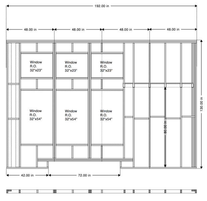 Wall House Plan Dimensions