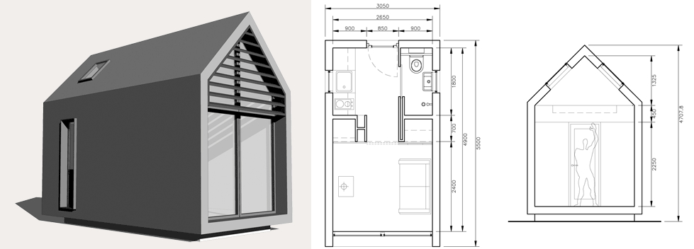 Shed House Floor Plans