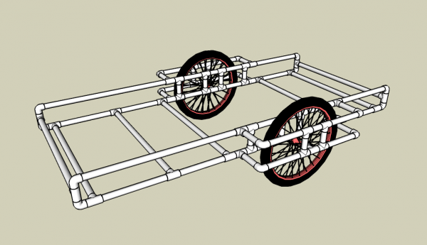 PVC bike Trailer diagram