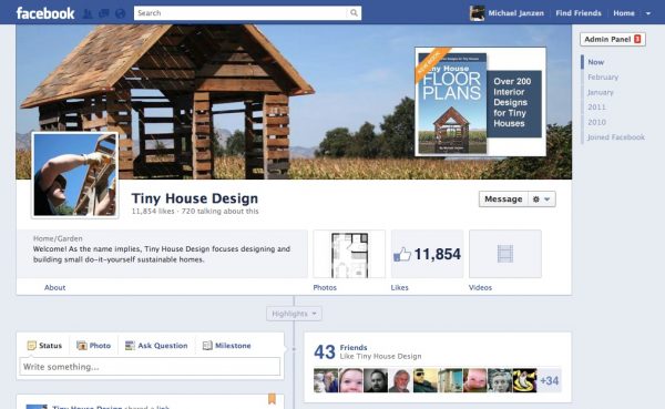 Tiny House Design Facebook Page